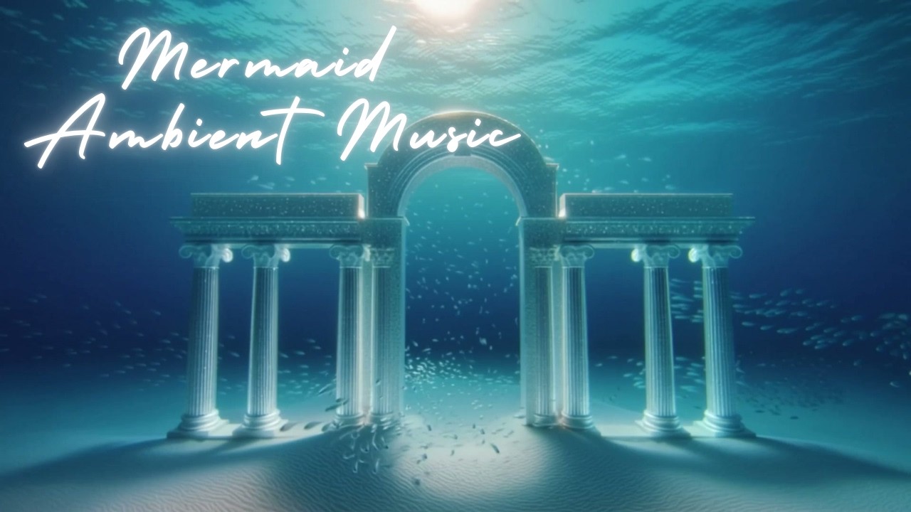 Ancient Ruins & Columns Beneath the Ocean 🏛️ Mermaid Ambient Music for Sleep & Tranquility