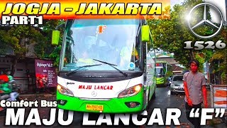 Lewat Jl Daendels 'PANTAI SELATAN' | Naik Bus MAJU LANCAR Seri F Jogja - Jakarta