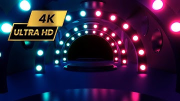 Circle Lights Tunnel VJ Loop // @3DMotionGraphicsVFX