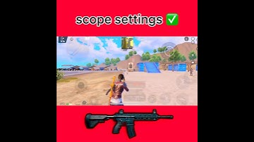 BEST SCOPE SETTING ✅| best aim setting | #shorts #gaming #bgmi #pubgmobile