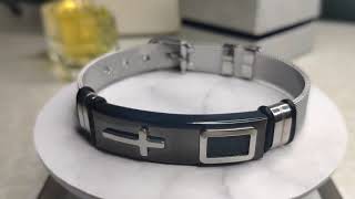 Christ Cross Stainless Steel Bracelet For Men