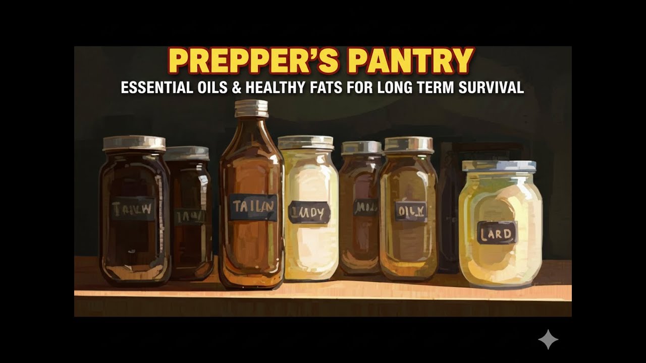 Жиры, эфирные масла и полезные жиры для выживания в экстремальных условиях (Prepper's Pantry):