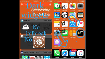 How to get dark folders and widgets in ios without jailbreak.