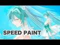 初音ミクを描いてみた17【CLIP STUDIO PAINT　メイキング】-SpeedPaint-