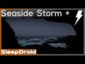 ► Seaside Storm in a Cave / Ocean Waves, Distant Thunder, and Rain Sounds for Sleeping (lluvia)