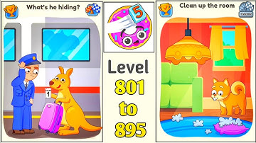 Dop 5: (Delete One part level) 801-895 Answer Complete Gameplay Walkthrough (Android Gameplay)