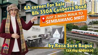 Only 3 Min Walk to MRT! -  4-Room HDB @ Blk 350A Canberra Road For Sale You Must