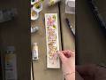 Floral watercolor bookmark #ytart #ytshort #shorts