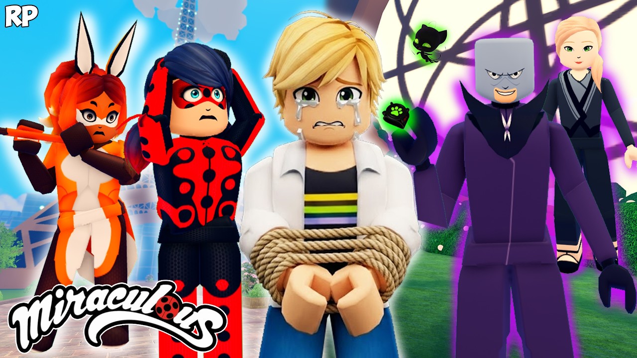 KIDNAPPED TO ADRIEN BY GABRIEL NO MIRACULOUS RP - MIRACULOUS ROBLOX!