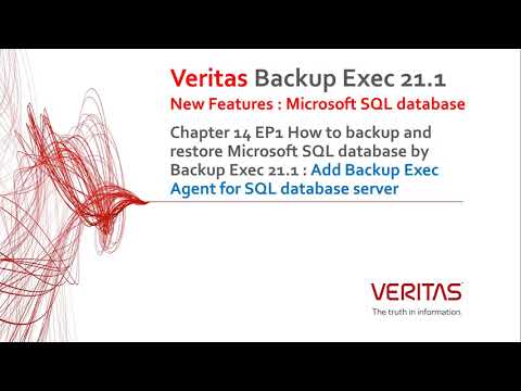 Chapter15 EP1 How to backup and restore SQL Add BE Agent for DB