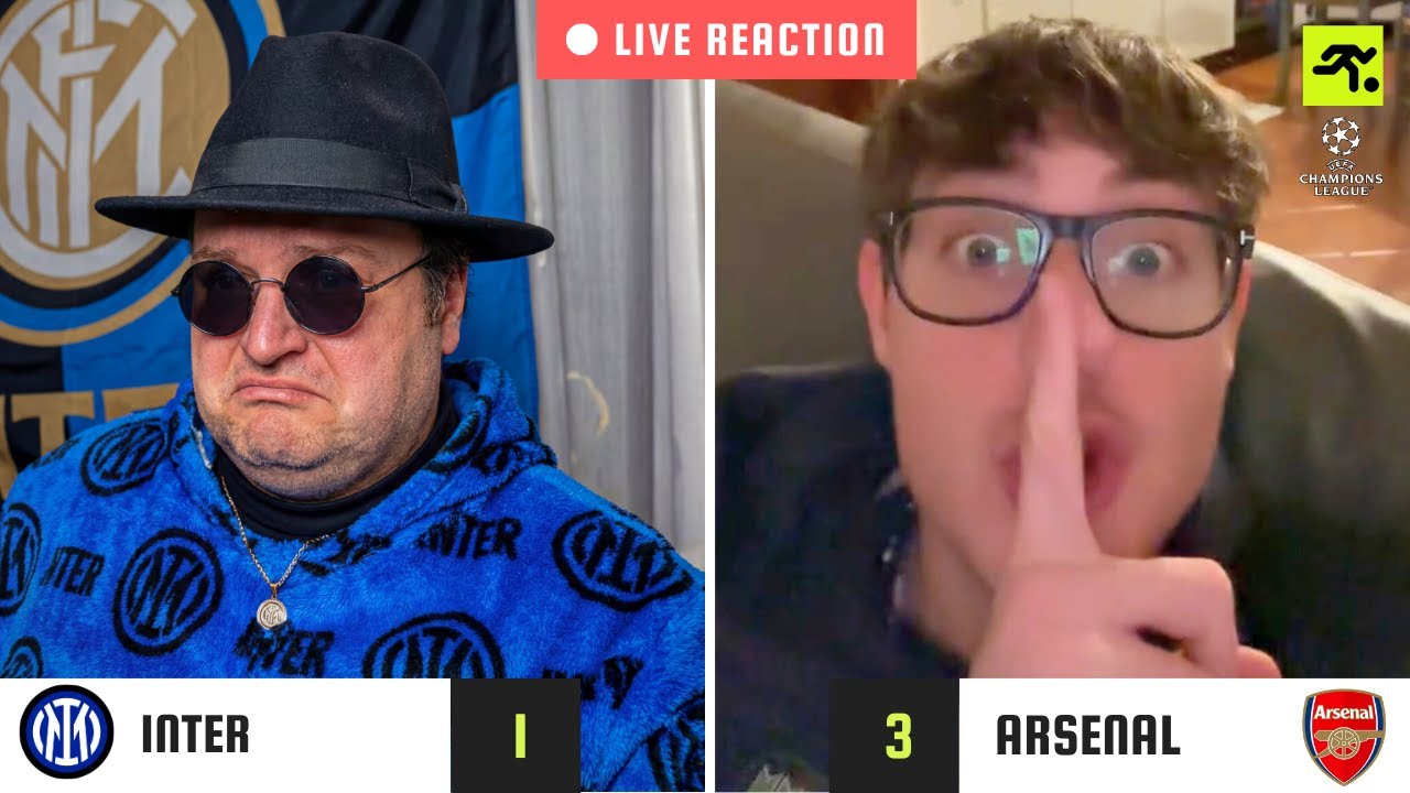 INTER-ARSENAL 1-3 LIVE REACTION | TIFOSI INTERISTI vs GUFI | TIFOSIAMO