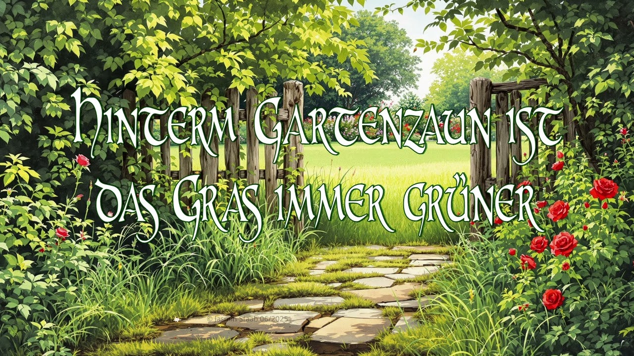 Hinterm Gartenzaun ist das Gras immer grüner • Geschichte • Hörbuch deutsch komplett