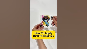 How to Apply UV DTF Stickers ✨🌟 Learn the easy 4- step process!💥