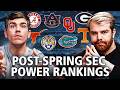 Post-Spring SEC Football Power Rankings