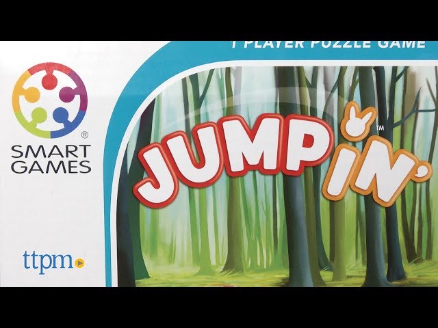 SmartGames Jump In Board Game Travel Puzzle Game for Kids and Adults Ages 7  & Up, Jumping Jack Game