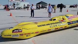 Team Vesco runs 290mph on 2 Tesla Model S Engines!