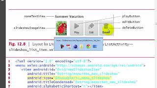 lesson12 03 slideshow list item xml  Layout for the ListView it