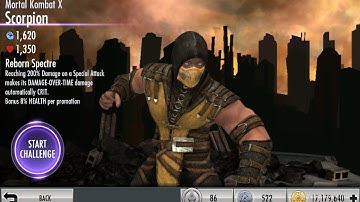 Injustice GAU Android (glitch): How to reset the MKX Scorpion Challenge
