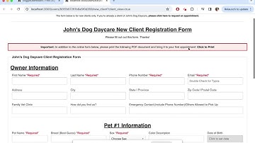 Customizing the New Client Registration Form
