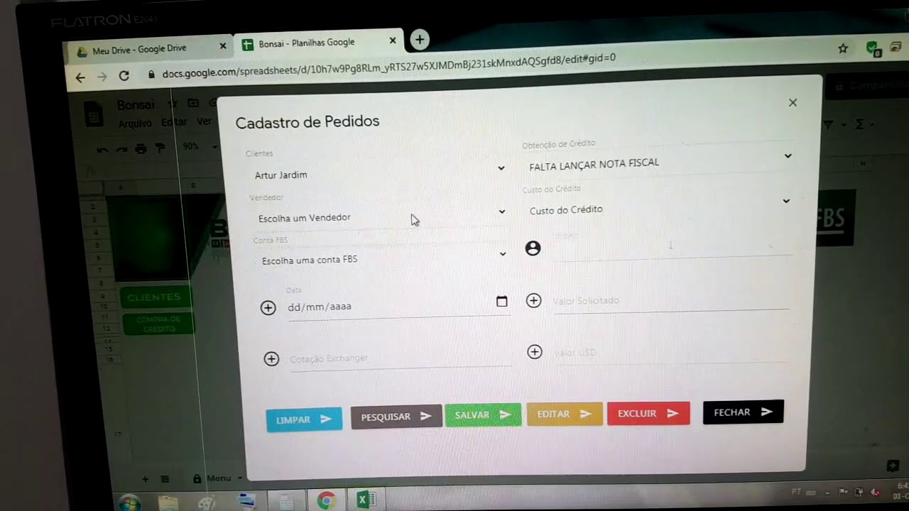 Google Sheets Programação JavaScript HTML5 - YouTube