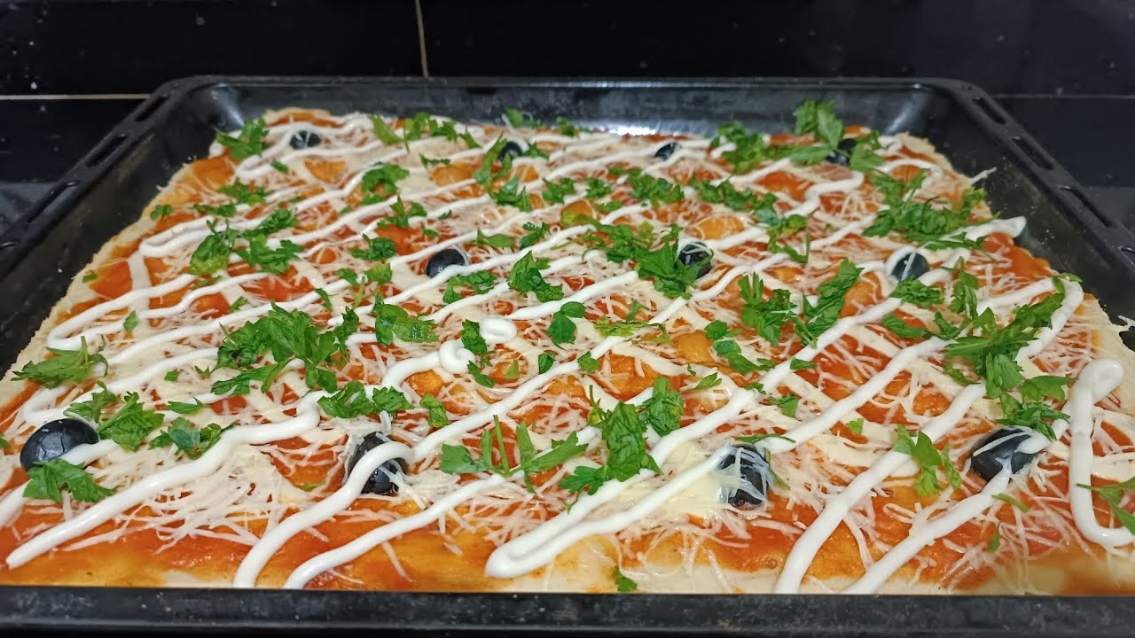 وصفة بيتزا كاري لذيذة😋 اقتصادية 👌 سهلة التحضير💯