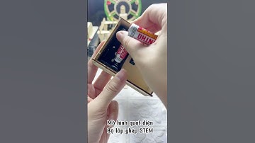 Bộ lắp ghép STEM - Mô hình quạt điện - Đồ chơi trí tuệ thoả man đam mê khoa học cho bé