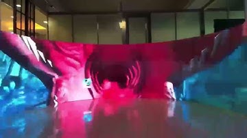 Super large curved led video wall takes to you immersive experience based on flexible led display