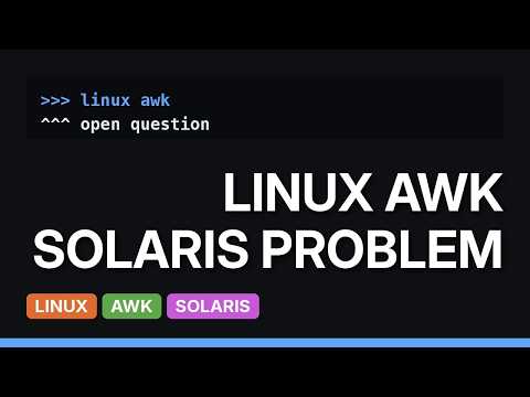 Unix & Linux: Assigning "awk" or "nawk" to a variable in a shell script (3 Solutions!!)