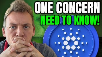 CARDANO ADA - I HAVE ONE BIG CONCERN!!! NEED TO KNOW THIS!