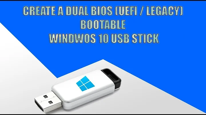 Create A Dual Boot Mode USB (Legacy And UEFI) For Windows 7/8.1/10 (UEFI Ready ISO)