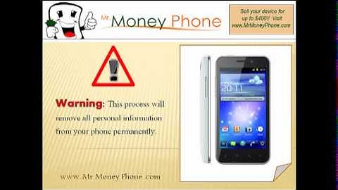 HARD RESET Huawei Mercury M886 (external) Master Reset (RESTORE to FACTORY condition) Video