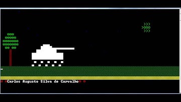 Programação Pascal - Animação - Tanque de guerra