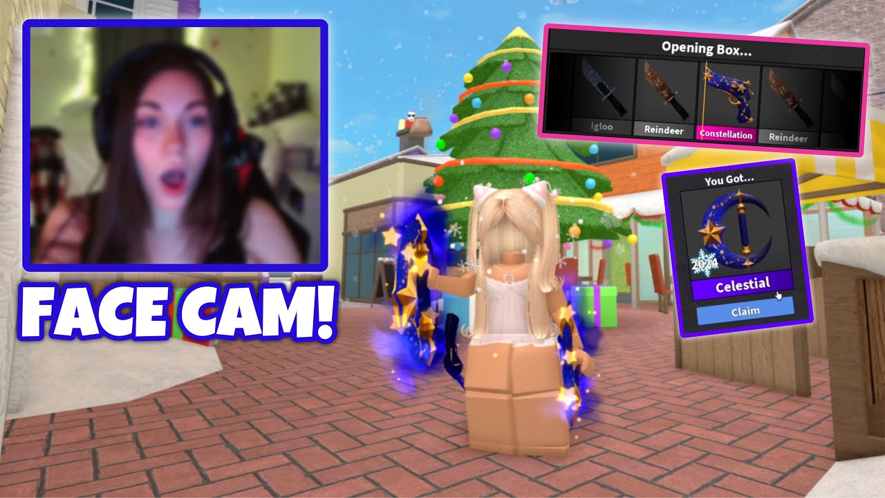 Colbe Mm2 Face PLAYING THE NEW CHRISTMAS UPDATE IN MM2 (FACE CAM!) - YouTube