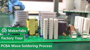 PCBA Wave Soldering Process - Makerfabs Factory Tour