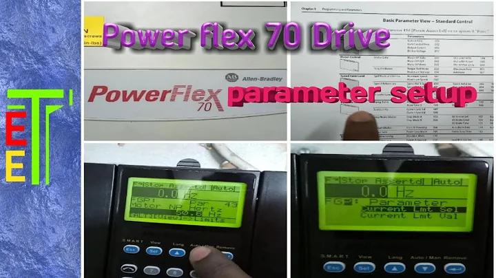 Power flex 70 drive parameter setup