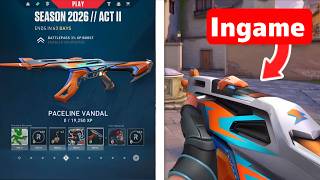 New Season 2026 Act 2 Battle Pass Vandal Skin in Valorant (Ingame)