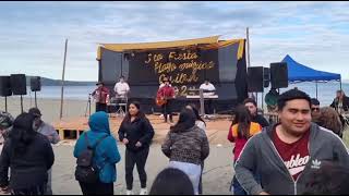 Los Rancheros Del Rio Quilen y Chispa Tropical - Presentación en la playa mágica Quilen.