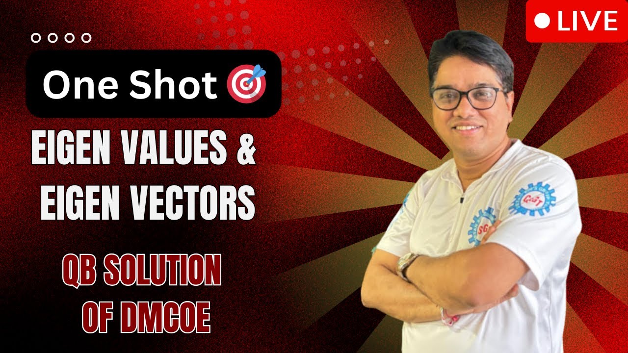 Eigen values & Eigen vectors one shot 🎯 #secondyearengineeringmaths # ...