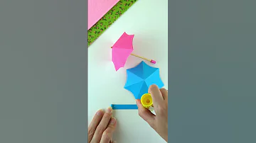 Miniature paper umbrella DIY #paper #umbrella #diy #howto #diycraft