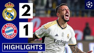 ⚪️🔴Real Madrid vs Bayern Munchen (2-1) Extend HIGHLIGHTS | Joselu 2 Goals At Stoppage Time!