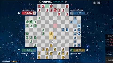 4 Player Chess - Cờ Vua 4 người: Thắng 3 Vua trong 1 ván