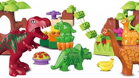 PrexTex Dino Paradise Building Blocks 48pc Set
