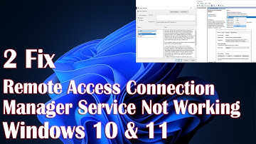 Remote Access Connection Manager Service Not Working With Error 0xc0000005 - 2 Fix How To