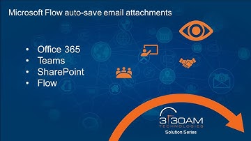 Microsoft Flow - Microsoft SharePoint - Microsoft Teams - Email Attachments