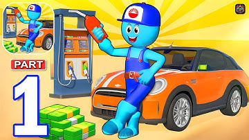 Gas Station Idle Game - Gameplay Walkthrough Part 1 Stickman Gas Station Manager (iOS, Android)