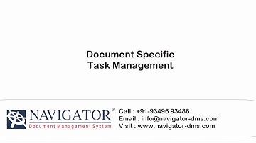 009 Navigator-DMS : Task Management