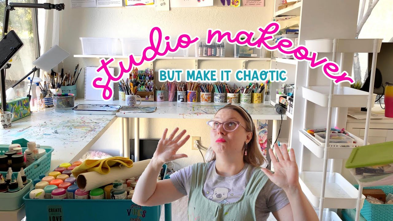 Art Studio Makeover ✨ but make it chaotic