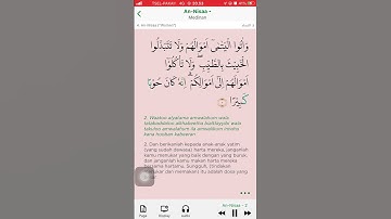 Thumbnail of QS AN NISAA Ayat 2 [Audio by SAAD AL GHAMDI] #saadalghamidi #muslimpro #shorts