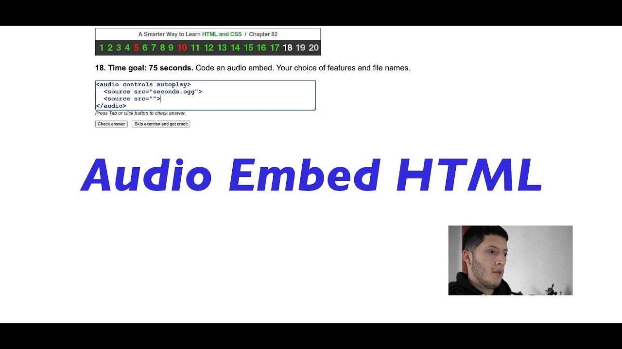 Audio Embed | HTML - YouTube