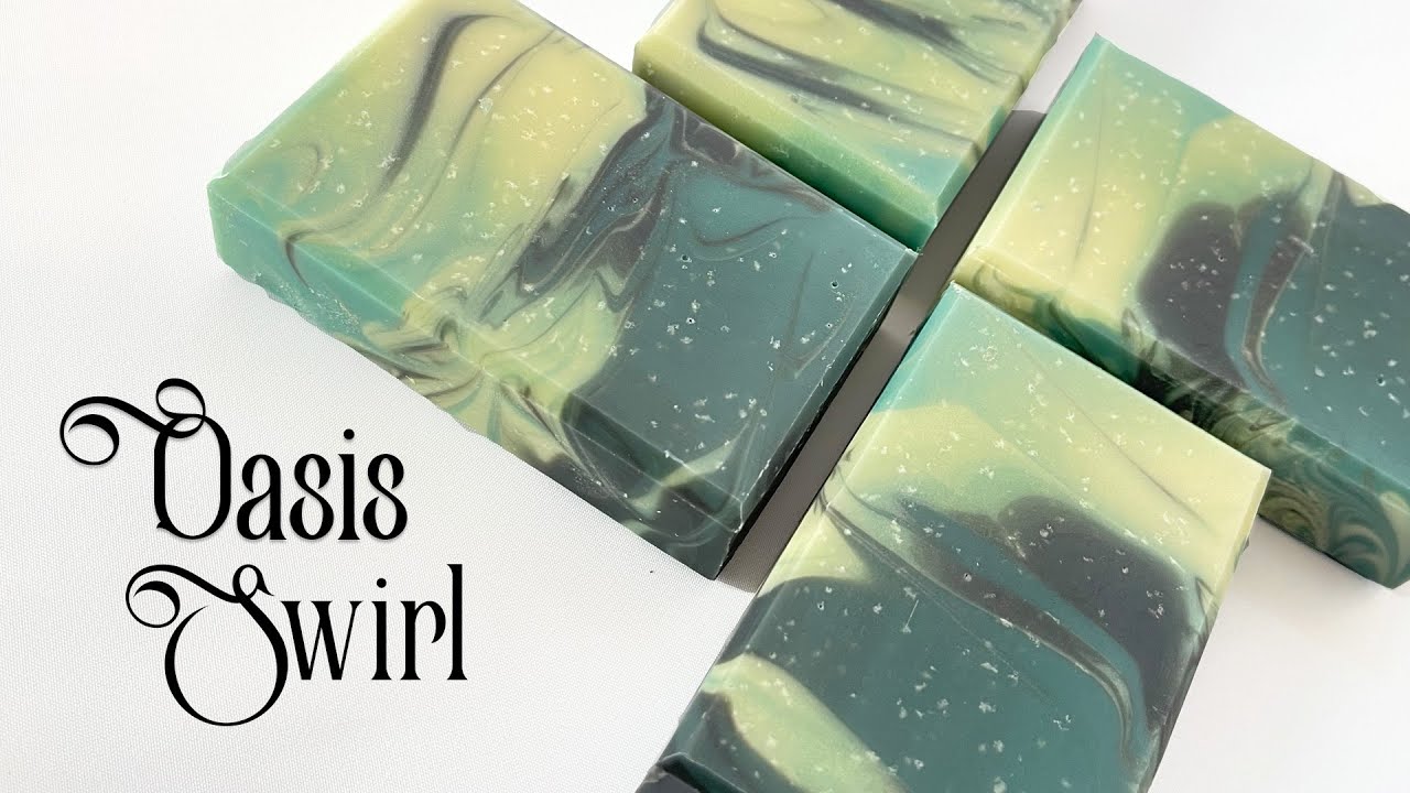 Oasis Swirl Cold Process Soap Technique - YouTube
